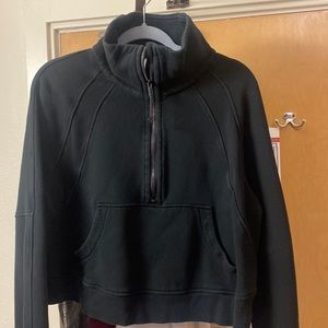 Lululemon Scuba Funnel Neck Oversized Quarter-zip Black Size M/L